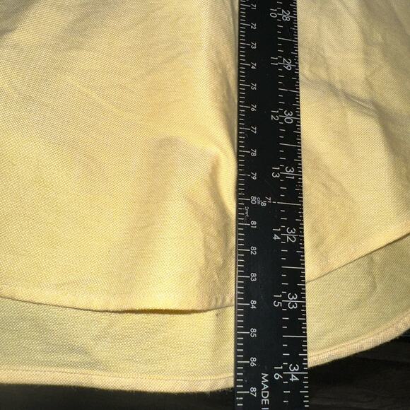 Polo Ralph Lauren Mens 17 1/2-33 Yellow Yarmouth Cotton Oxford Button Down Shirt - Picture 6 of 8
